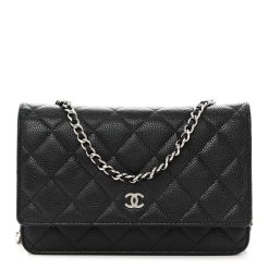 Chanel Wallet on Chain (WOC) Caviar Black