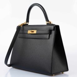 Hermès Kelly 28 Sellier Epsom Noir
