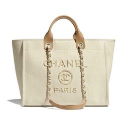 Chanel Deauville Tote Canvas Large